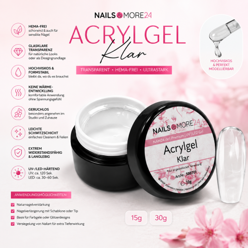 NAM24 - Acrylgel Klar (15-30g)